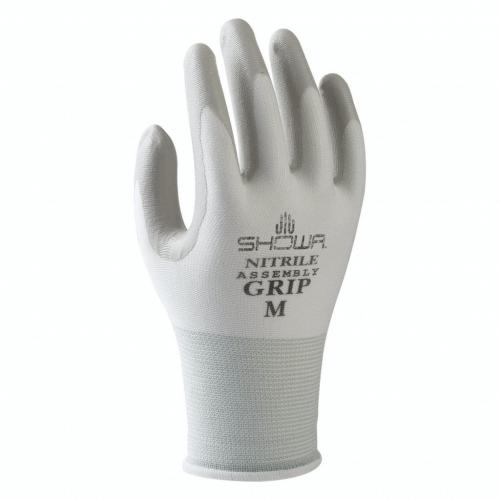 10 Paar SHOWA 370 Leicht Flexibel Präzision Griff Handschuhe Nitril Palm Schwarz